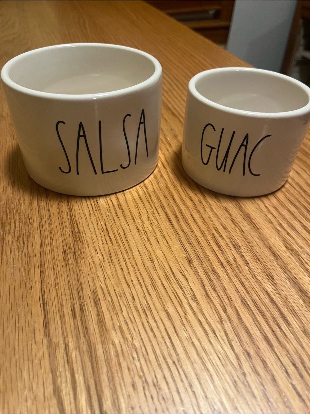 Ray Dunn Salsa and Gauc Dip Bowls